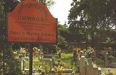 K. Kojciechowski Troska o przyrode na cmentarzu